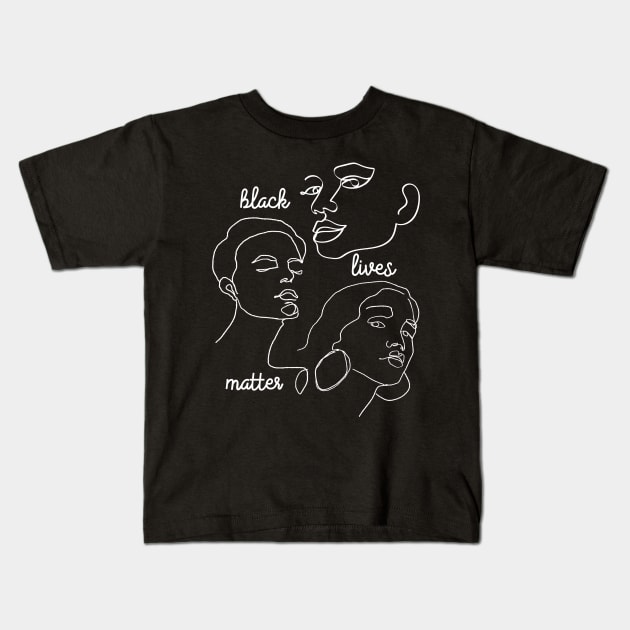 Black Lives Matter – Faces of Strong Women Kids T-Shirt by Pine Hill Goods